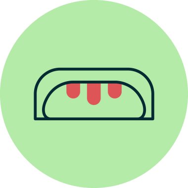 ekmek ikonu vektör illüstrasyonu