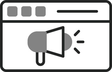 Sosyal Medya Pazarlamanın basit doğrusal çizimi