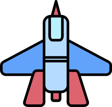 Uçak. Web simgesi basit illüstrasyon