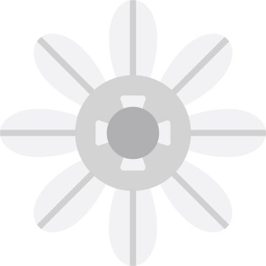 Yasemin çiçeği ikonu vektör illüstrasyonu