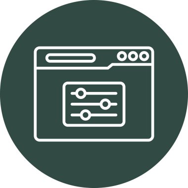 filtre ağ simgesi vektör illüstrasyonu