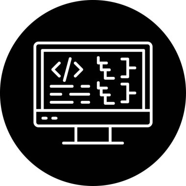 Basit Bilgisayar vektör illüstrasyonu