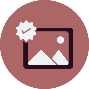 Fotoğraf web simgesi, vektör illüstrasyonu 