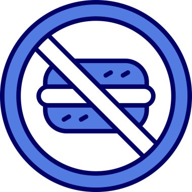 Fast food ikonu vektör çizimi yok 