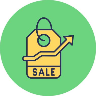 Satış simgesi, basit vektör illüstrasyonu