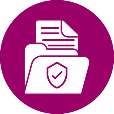 belge simgesi, vektör illüstrasyonu basit tasarım