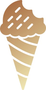 dondurma simgesi, vektör illüstrasyonu basit tasarım