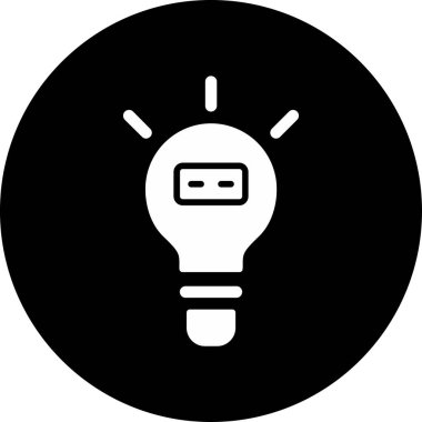 Ampul. Web simgesi basit illüstrasyon 