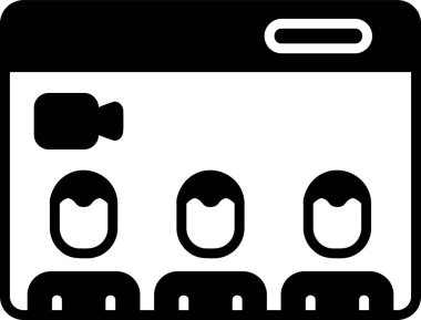 Basit simgeyi karşılama vektör illüstrasyonu