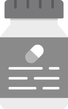 ilaç hapları web simgesi, basit vektör illüstrasyonu 