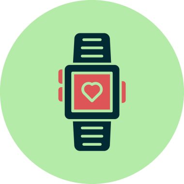 akıllı saat simgesi, vektör illüstrasyonu basit tasarım