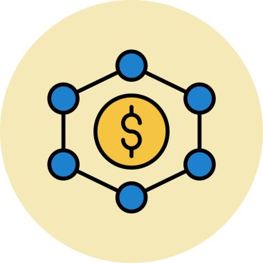 Engelleme zinciri. Web simgesi basit tasarım