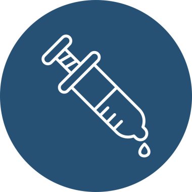 Aşı şırınga vektör simgesi