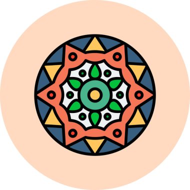 mandala tasarımı, web basit illüstrasyonu