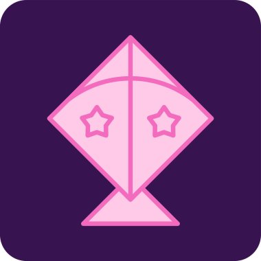 Uçurtma simgesi vektör çizimi