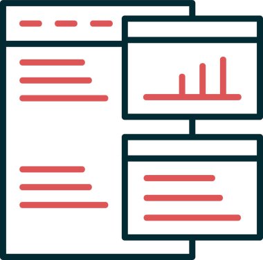 Günlük kaydı veri simgesinin basit vektör çizimi