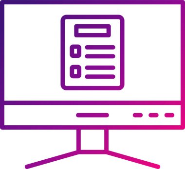 Basit Bilgisayar vektör illüstrasyonu