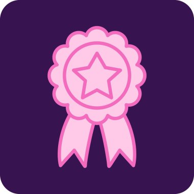 Rozet. Web simgesi basit illüstrasyon