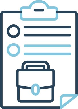 Görev modern simgesinin vektör çizimi