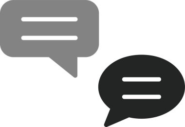 Konuşma baloncukları, iletiler, vektör illüstrasyonu