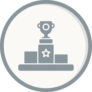 Ödül kupası ikonu vektör illüstrasyon tasarımı