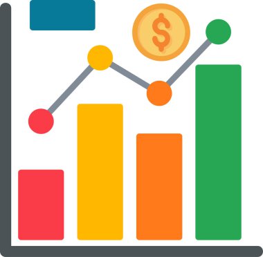Ticaret şeması. Web simgesi basit illüstrasyon