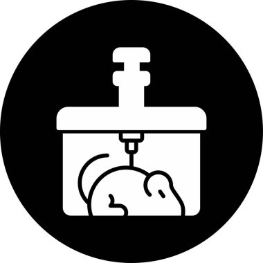 Test süreci simgesi, vektör illüstrasyonu basit tasarım