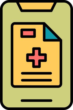 çevrimiçi eczane simgesi vektör illüstrasyonu