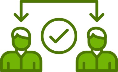 Ortaklık web simgesi vektör illüstrasyonu