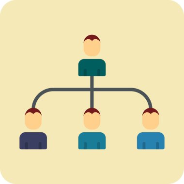 hiyerarşi. Web simgesi basit illüstrasyon