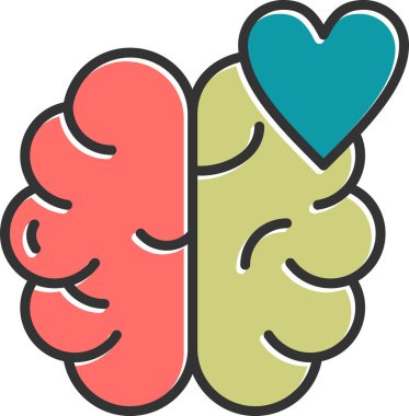 Zihinsel Sağlık ikonu konsept vektör çizimi