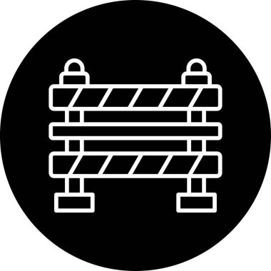 Bariyer ağ simgesi vektör illüstrasyonu