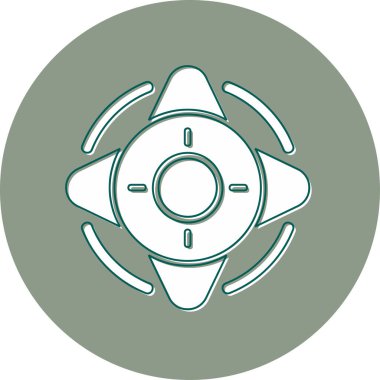 Windrose simge vektör resimlemesini pusula