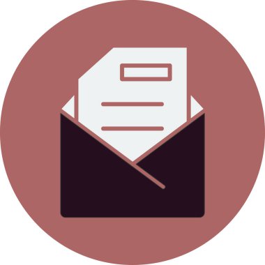 E-posta. Web simgesi basit illüstrasyon 