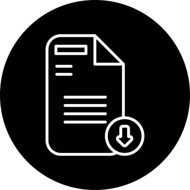 Download file. web icon simple illustration