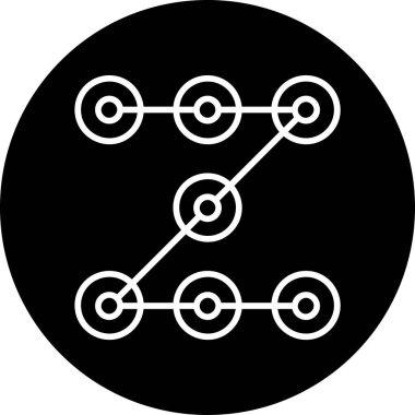 Engelleme zinciri. Web simgesi basit tasarım