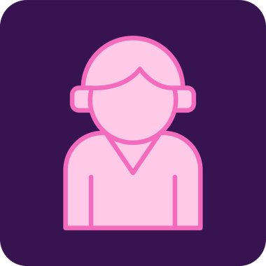 Erkek avatar simgesi basit illüstrasyon