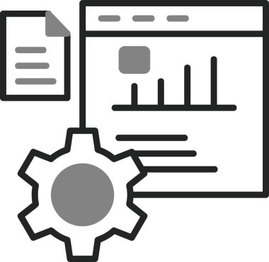 Performans. Web simgesi vektör illüstrasyonu