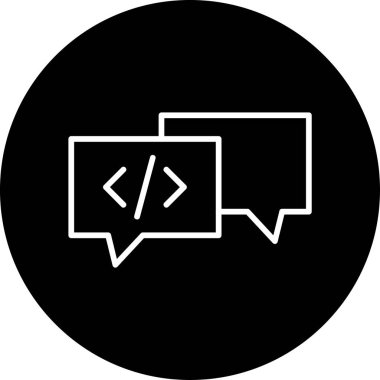 Sohbet mesajı vektör illüstrasyonu