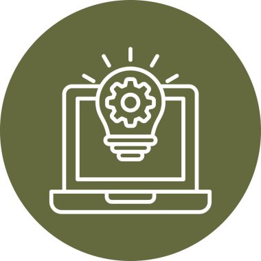 dizüstü bilgisayar simgesi, vektör illüstrasyonu basit tasarım