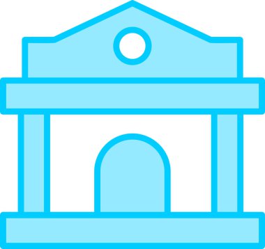 Banka web simgesi basit illüstrasyon 