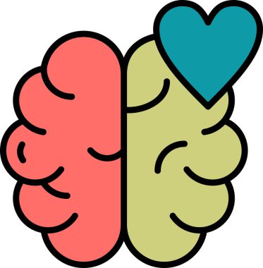 Zihinsel Sağlık ikonu konsept vektör çizimi