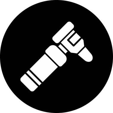 Otoscope simgesi vektör illüstrasyon tasarımı