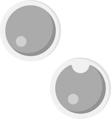 Beyaz Arkaplanda Klorella Vulgaris Vektör Simgesi İzole Edildi  