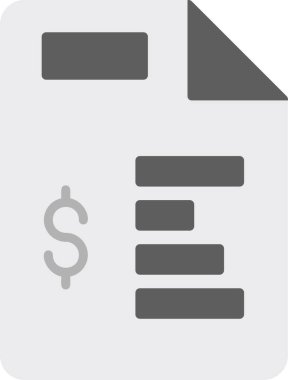 belge mali Rapor vektör simgesi  