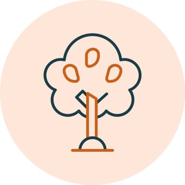 Mango ağacı. Web simgesi basit tasarım