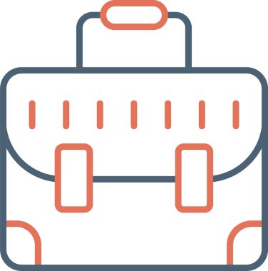 Çanta. Web simgesi basit illüstrasyon