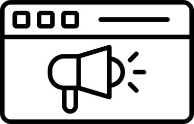 Sosyal Medya Pazarlamanın basit doğrusal çizimi