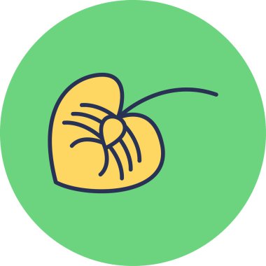 Anthurium bitki yaprağı simgesi, vektör illüstrasyonu 