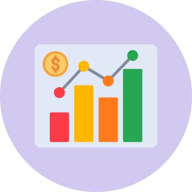 Piyasa. Web simgesi basit illüstrasyon